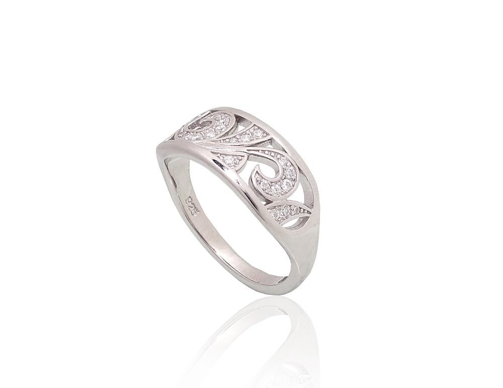 Silver Ring A2101971PRhGrCZ