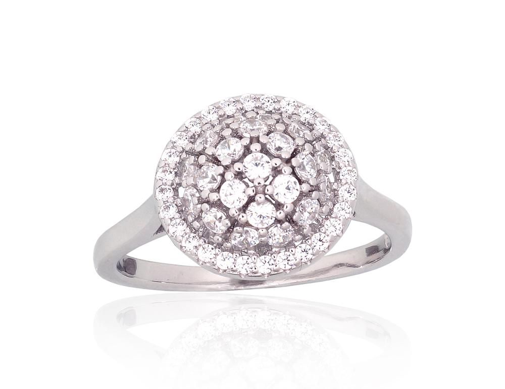 Silver Ring A2101987PRhGrCZ