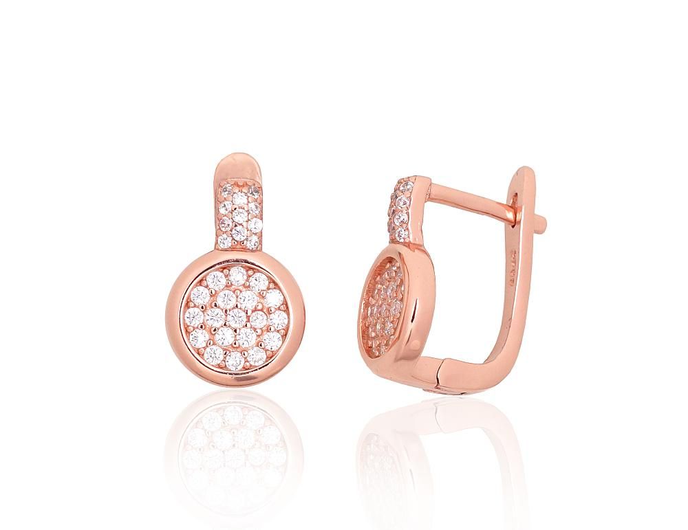 Silver Earrings with English Clasp A2204252PAuRCZ