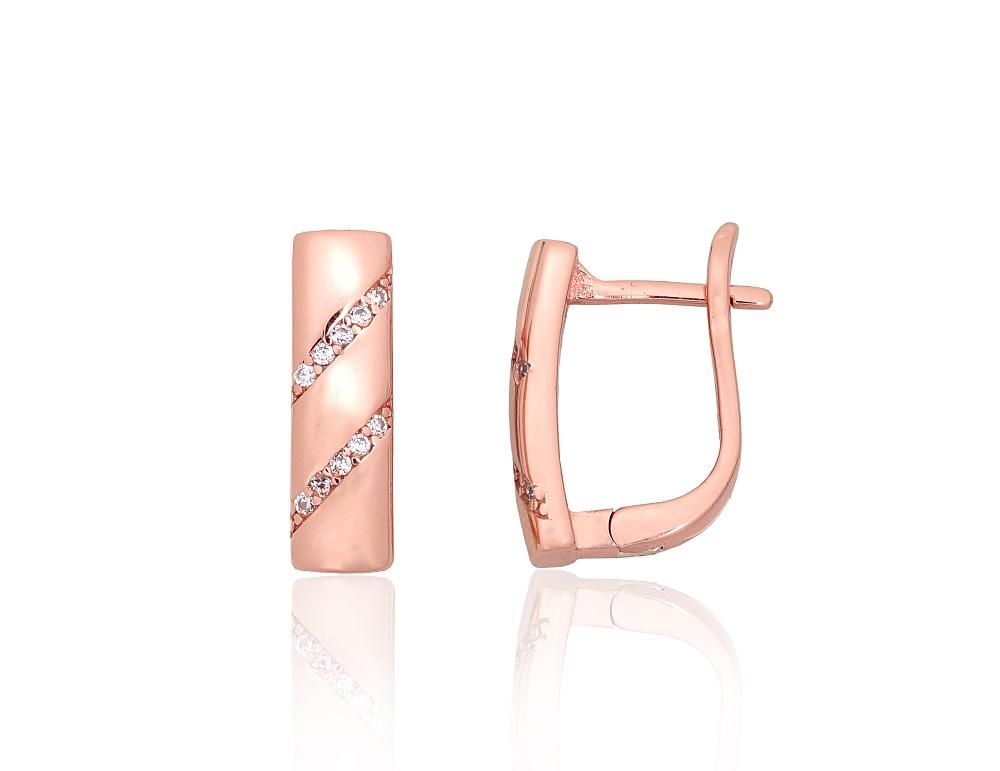 Silver Earrings with English Clasp A2204199PAuRCZ