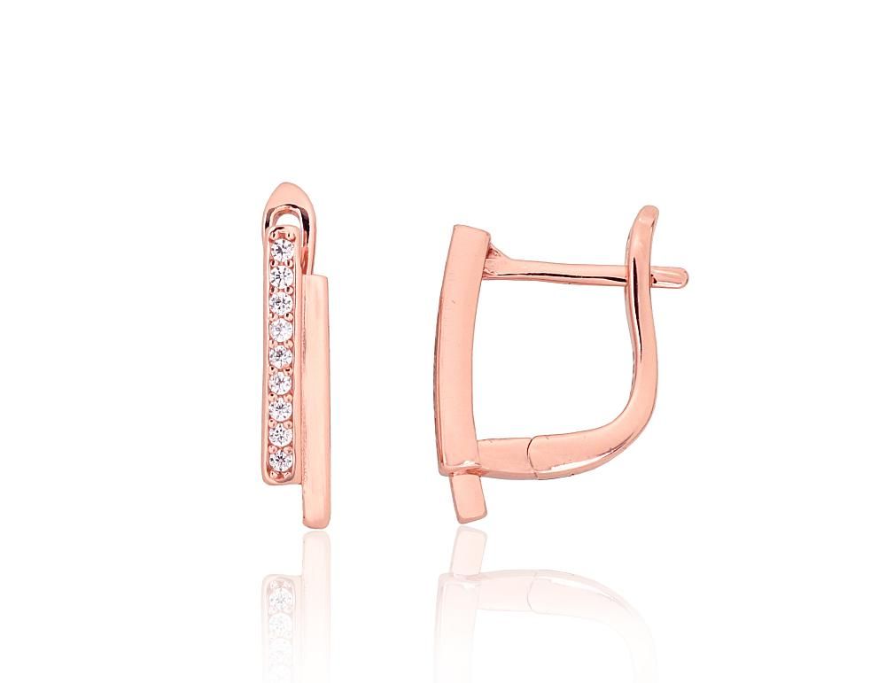 Silver Earrings with English Clasp A2204201PAuRCZ