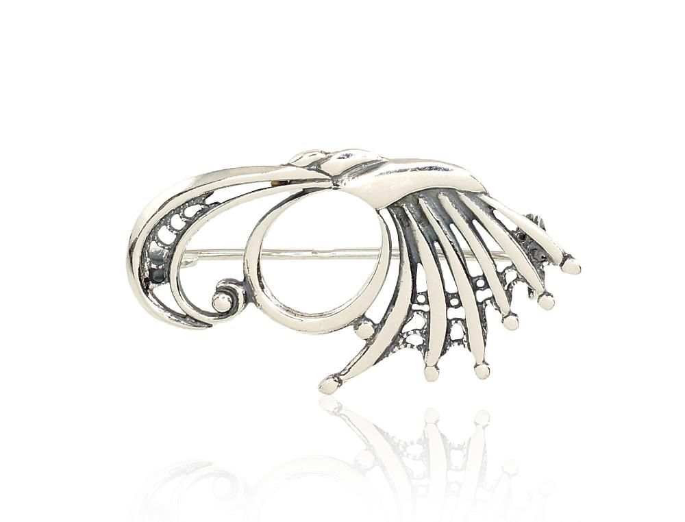 Silberne Brosche A2920007POxBk