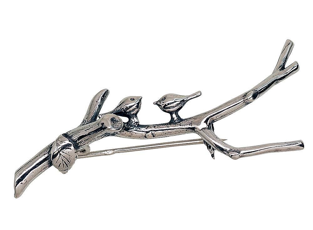 Silver Brooch A2920214POxBk