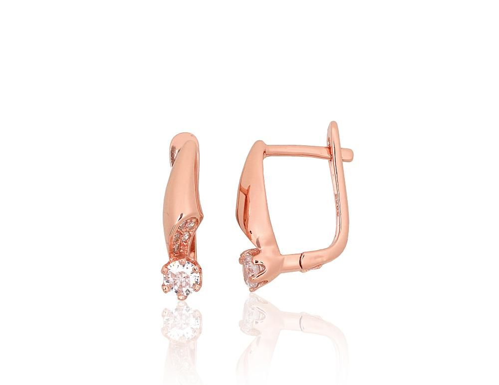 Silver Earrings with English Clasp A2204193PAuRCZ