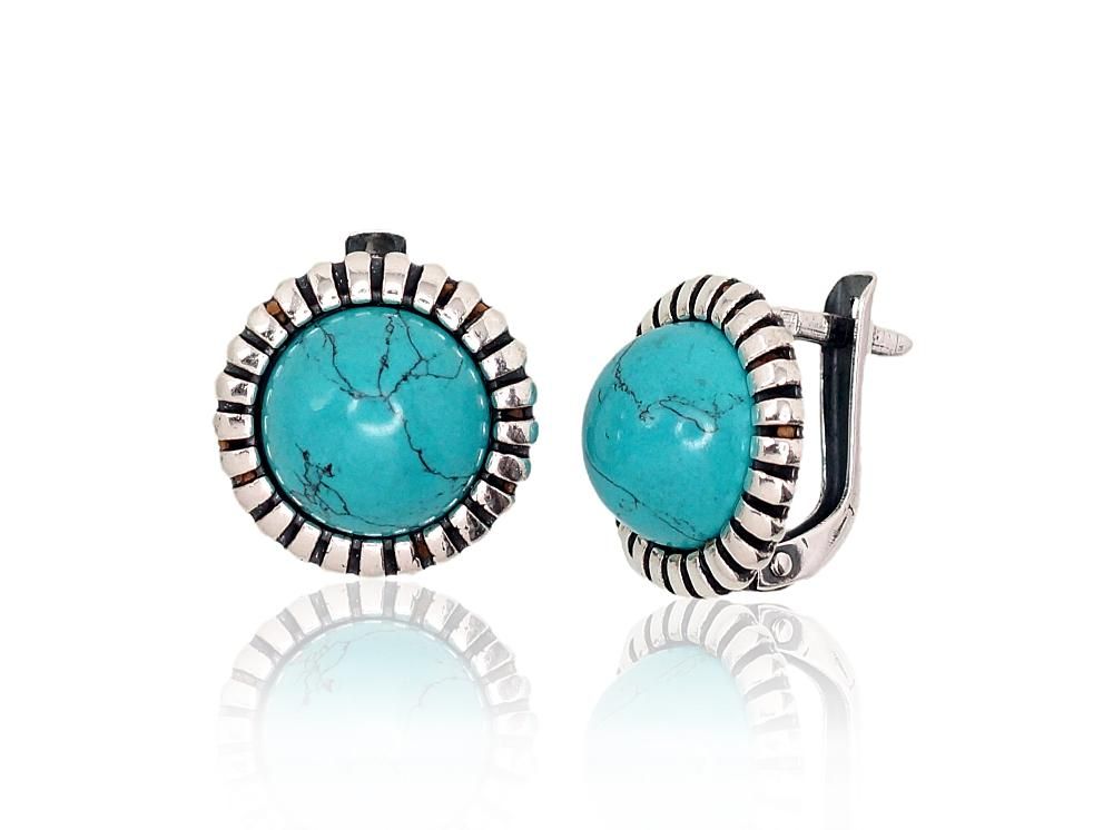 Silver Earrings with English Clasp A2202856POxBkTRX