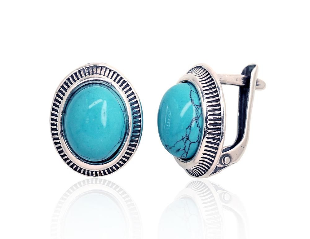 Silver Earrings with English Clasp A2202857POxBkTRX