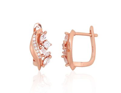 Silver Earrings with English Clasp A2204232PAuRCZ