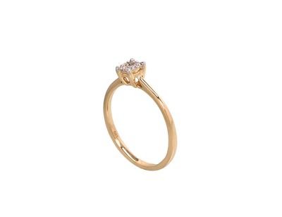 With Gemstone Gold Ring A1100288AuYPRhWDI
