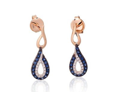 Gold Earrings A1201552AuRPRhWPRhBkDISA