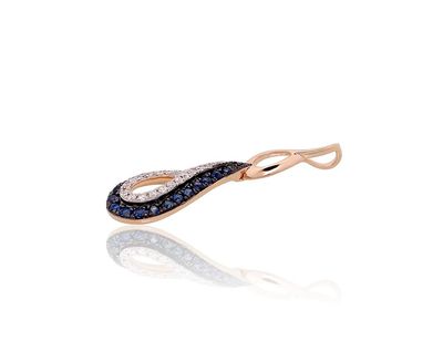 Gold Pendant with Gemstone A1301022AuRPRhWPRhBkDISA