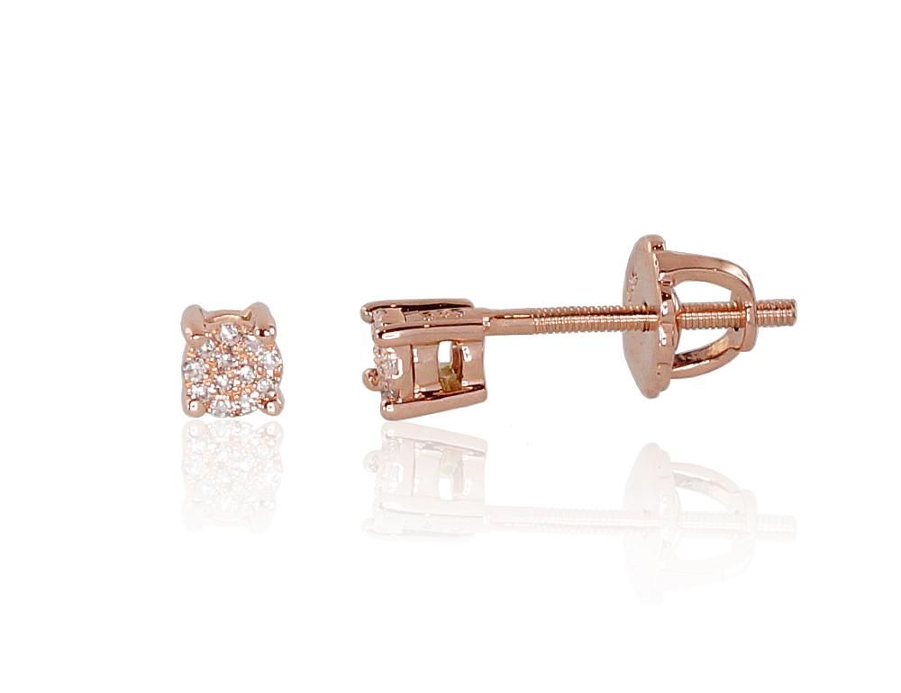 Gold Stud Earrings A1200452AuRDI