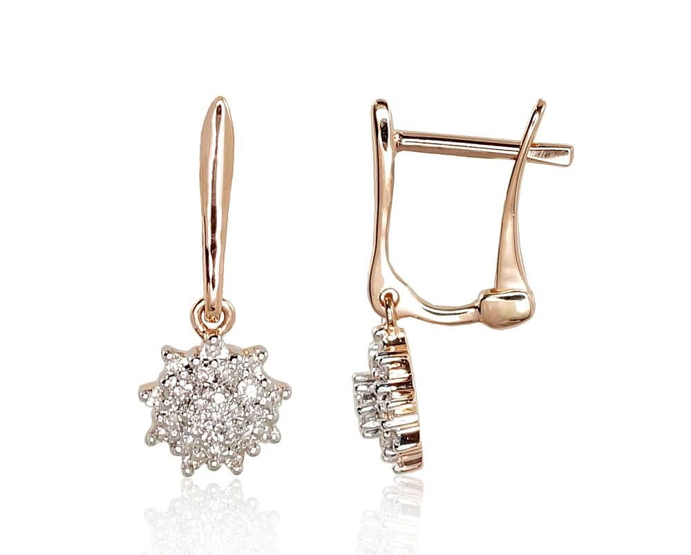 Gold earrings with Lever backs A1200974AuRPRhWDI