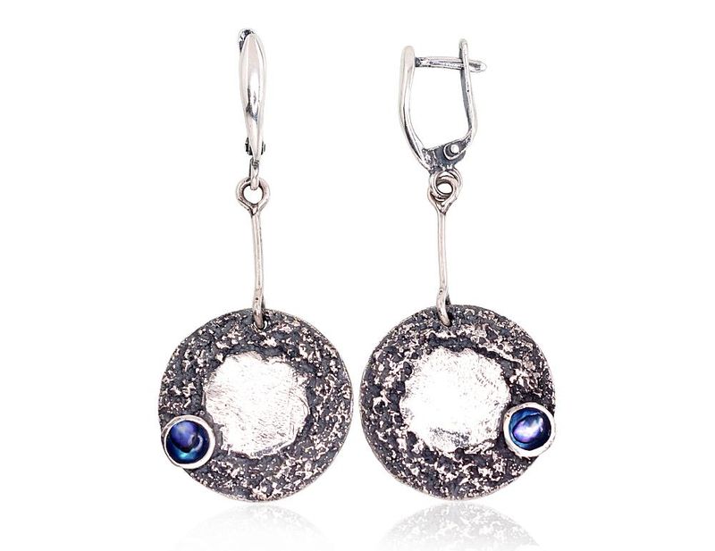 Stylish Silver Earrings A2203266POxBkPLG