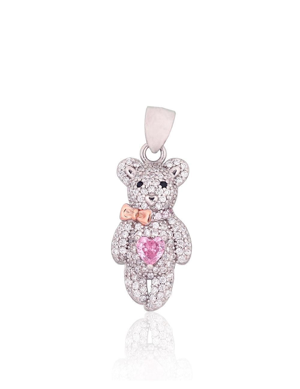 Gold Plated Silver Pendant A2302006PRhGrPAuRCZCZBKCZPI