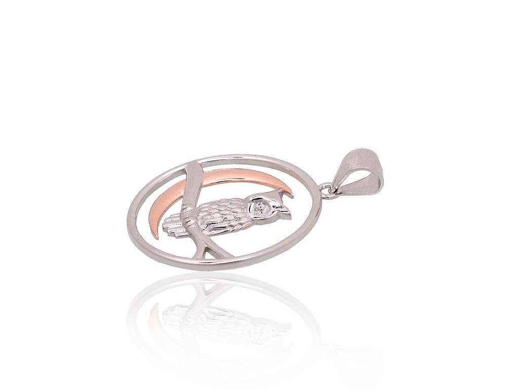 Gold Plated Silver Pendant A2302007PRhGrPAuR