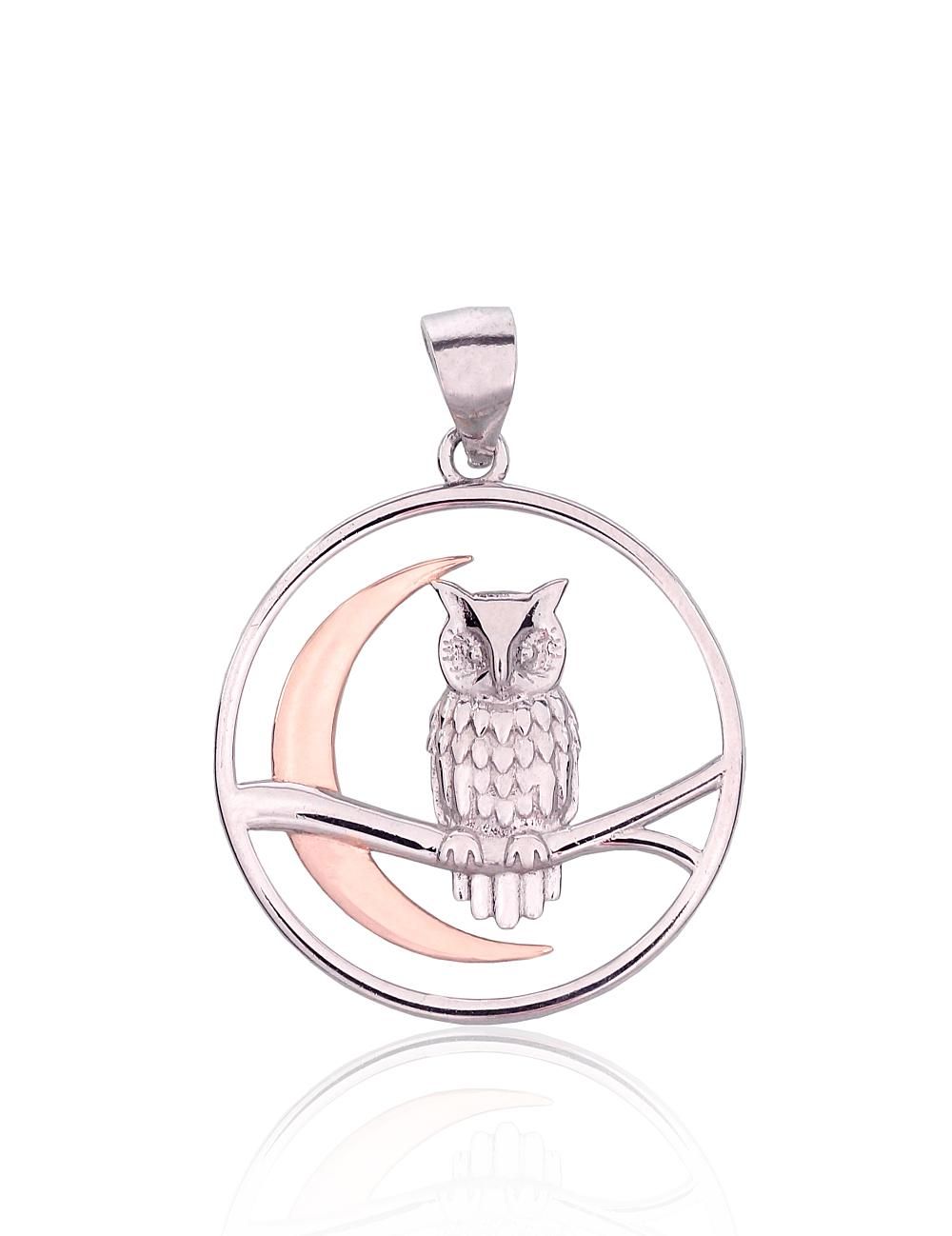 Gold Plated Silver Pendant A2302007PRhGrPAuR