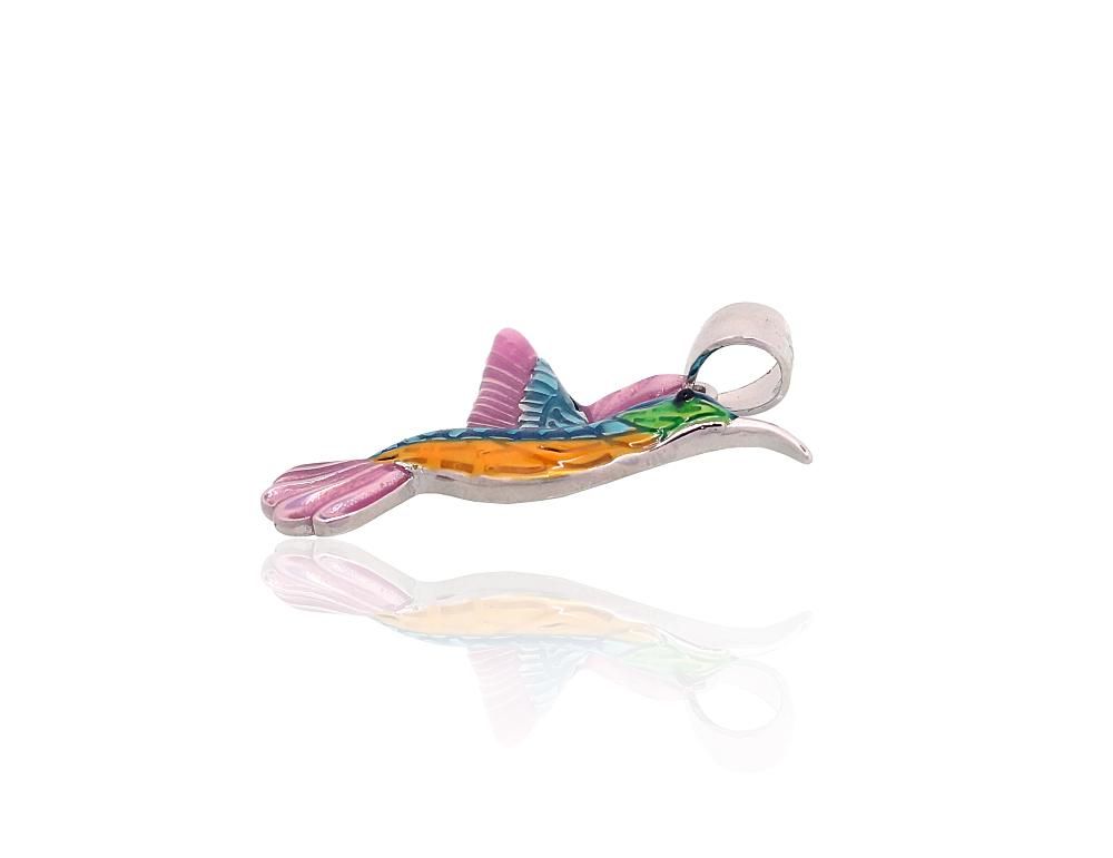 Silver Pendant A2302008PRhGrMLMIX