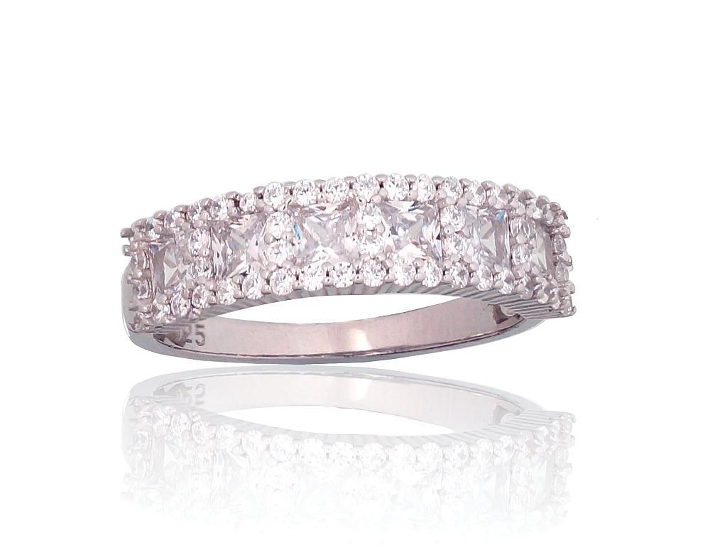 Silver Ring A2101806PRhGrCZ