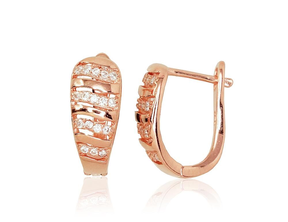 Silver Earrings with English Clasp A2203111PAuRCZ