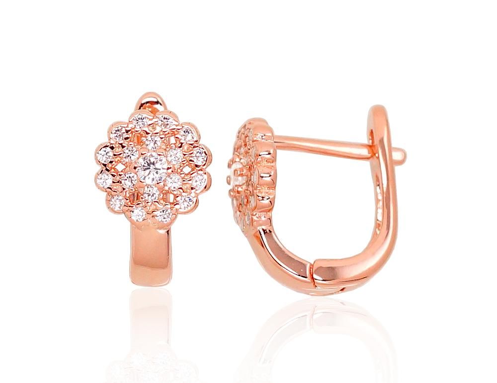 Silver Earrings with English Clasp A2203480PAuRCZ