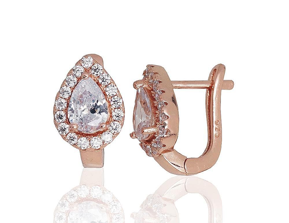 Silver Earrings with English Clasp A2203669PAuRCZ