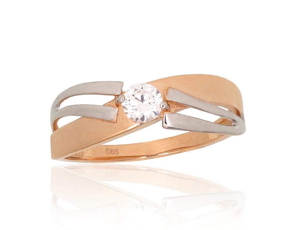 Gold Ring A1101201AuRPRhWCZ