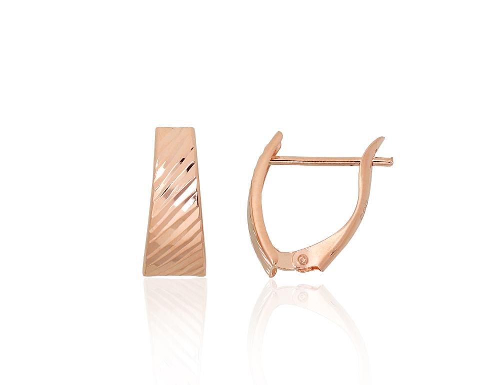 Gold earrings with Lever backs A1201744AuR