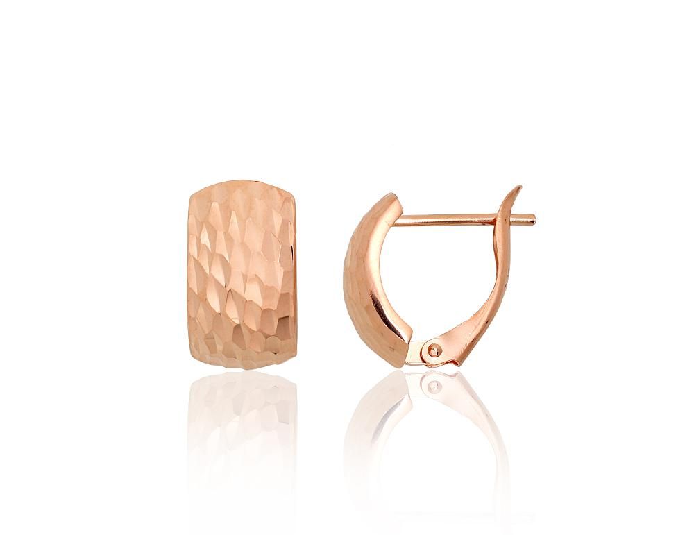 Gold earrings with Lever backs A1201750AuR