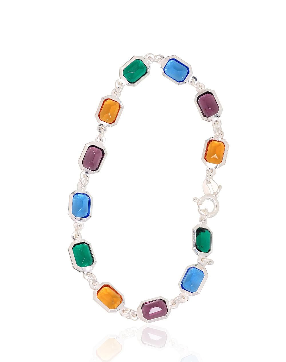 Silver Bracelet Adjustable Length A2600429CZMIX