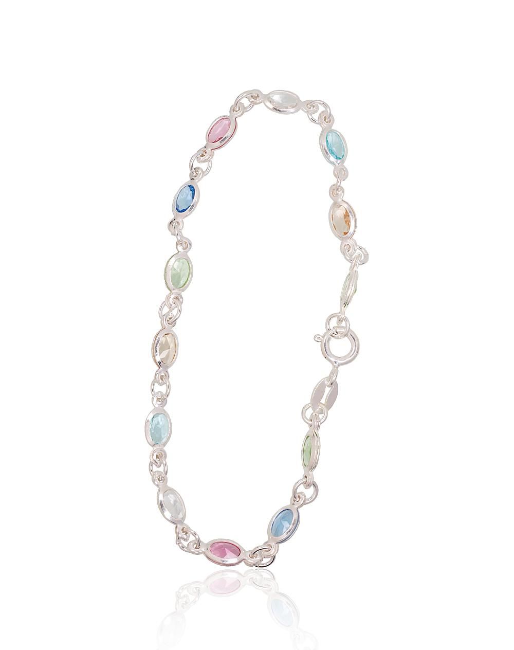 Silver Bracelet Adjustable Length A2600426CZMIX