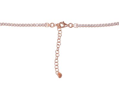 Gold Plated Silver Necklace Adjustable Length A2500145PAuRCZ