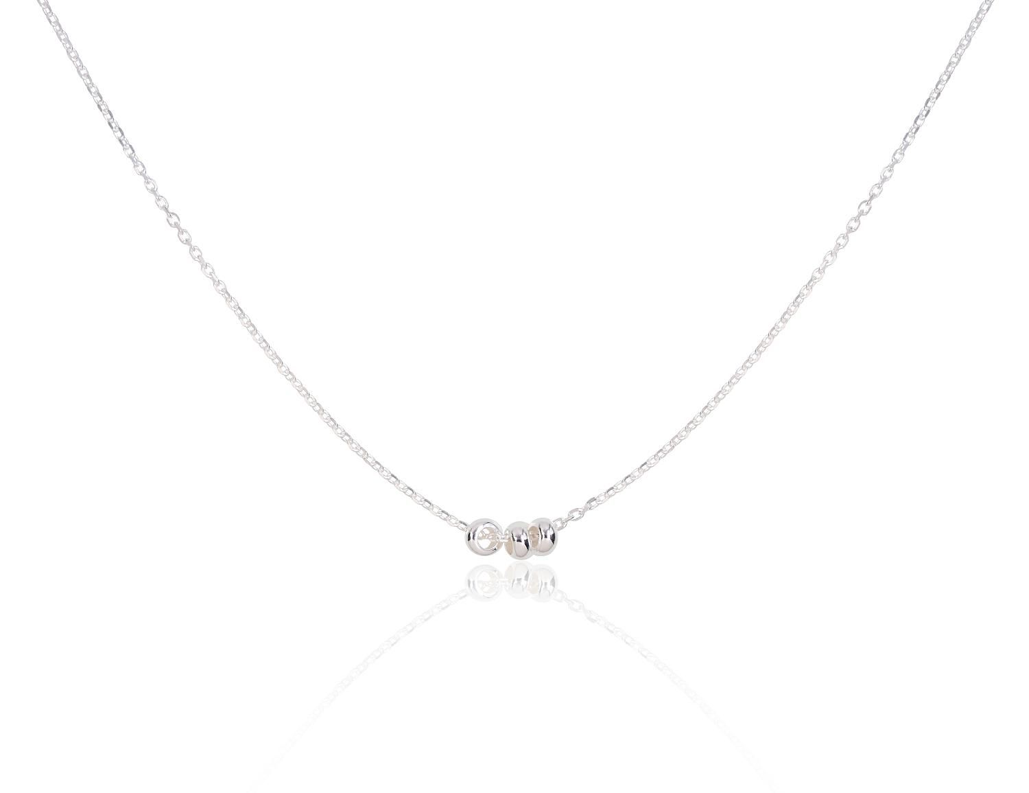 Silver Necklace Adjustable Length A2500137