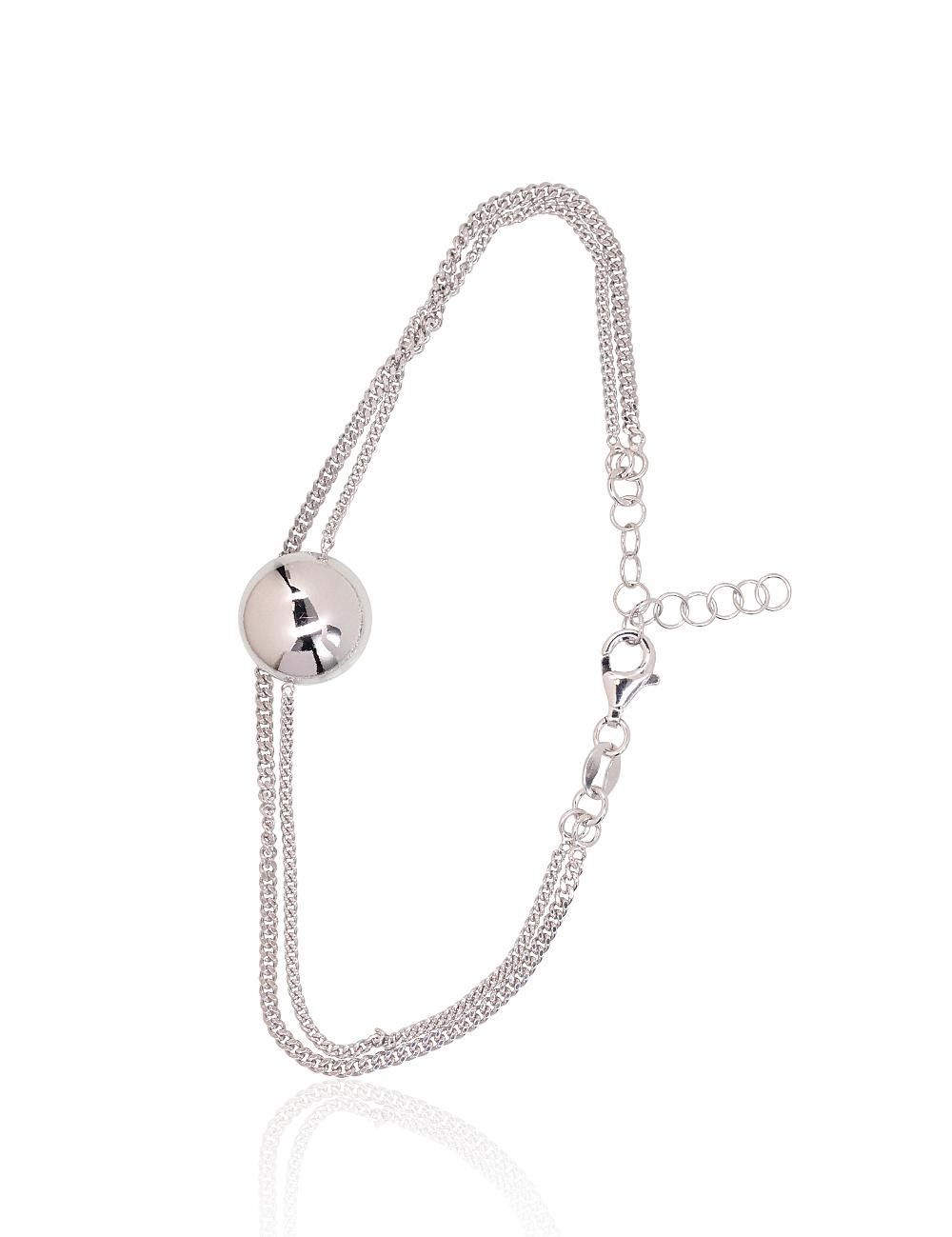 Silver Bracelet Adjustable Length A2600430PRhGr