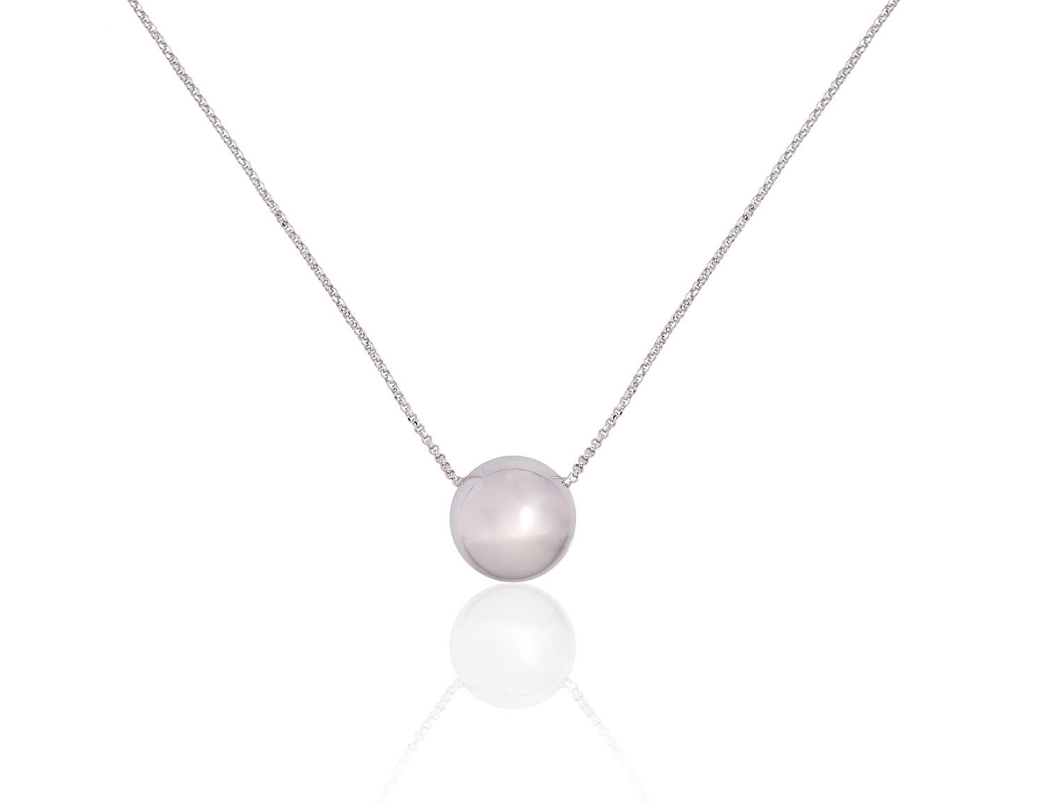 Silver Necklace Adjustable Length A2500142PRhGr