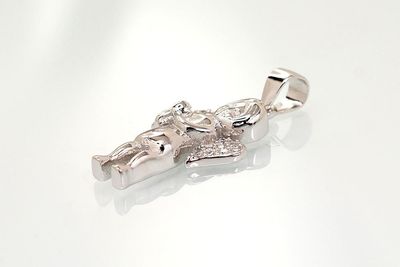 Silver Pendant A2301737PRhGrCZ