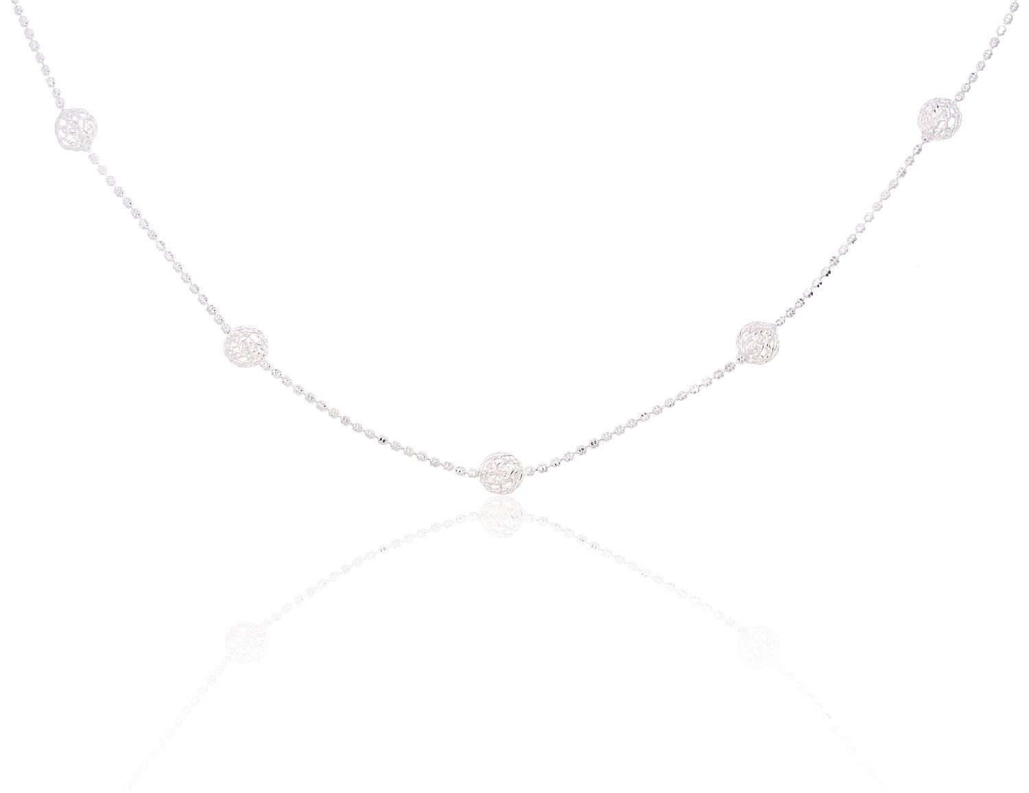 Silver Necklace Adjustable Length A2500140