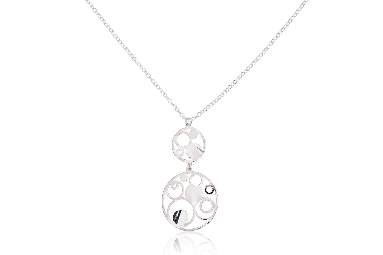 Silver Necklace Adjustable Length A2500144