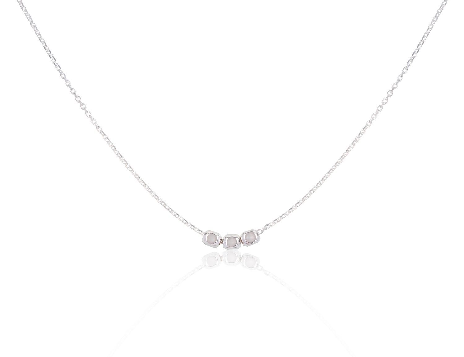 Silver Necklace Adjustable Length A2500146