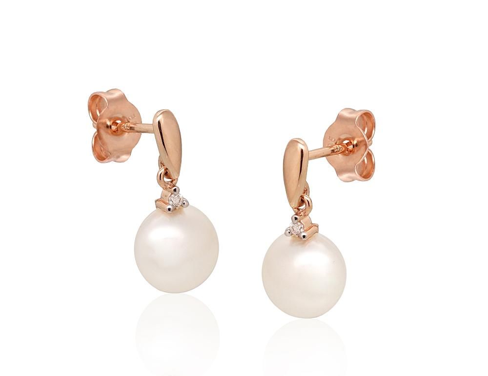 Gold Earrings A1201488AuRPRhWDIPE