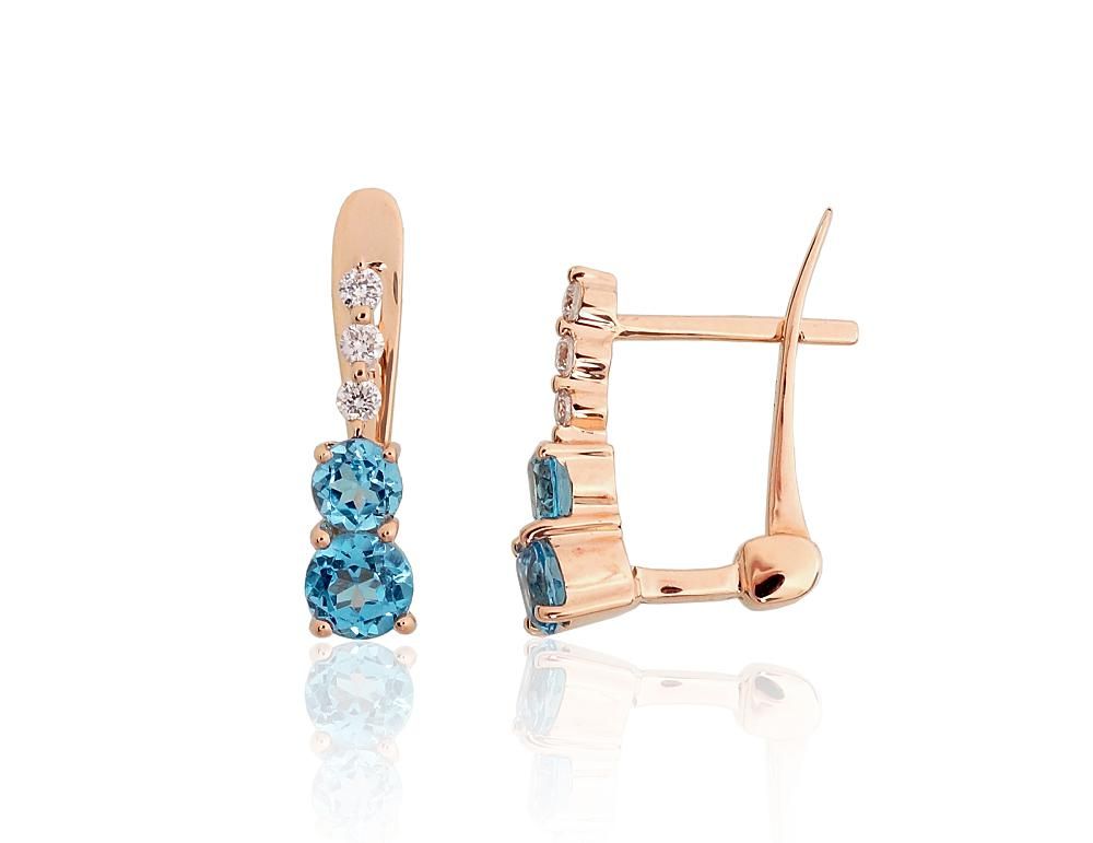 Gold earrings with Lever backs A1201768AuRDITZB