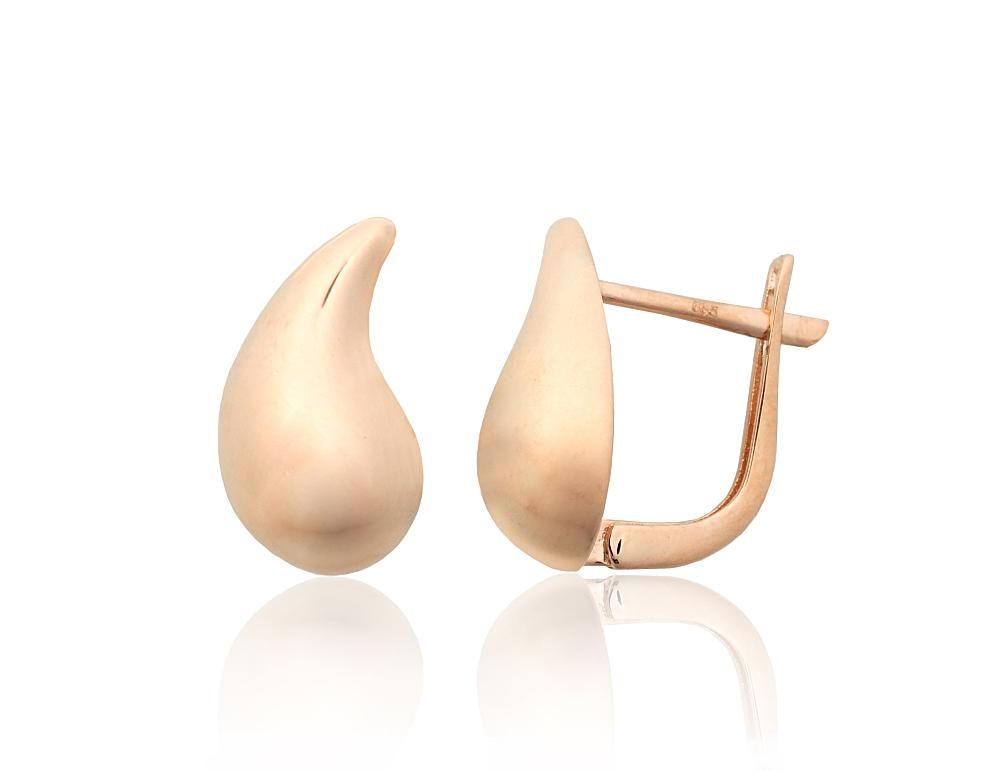 Gold earrings with Lever backs A1201774AuR