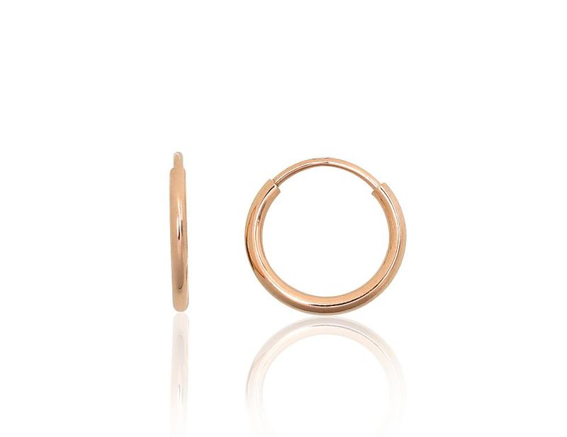 Runde Goldohrringe - Rinkutës A1201777AuR