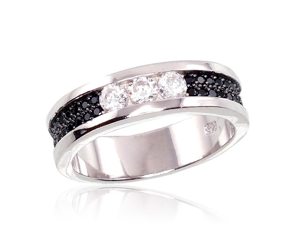 Silver Ring A2100973PRhGrPRhBkCZCZBK