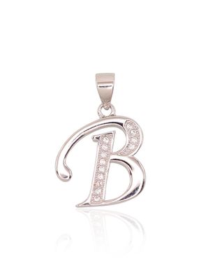 Silver Letter A2301606PRhGrCZ