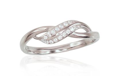 Silver Ring A2101546PRhGrCZ Silver Ring A2101546PRhGrCZ