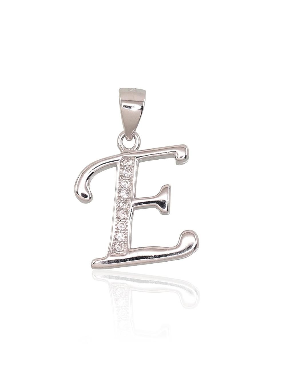 Silver Letter A2301609PRhGrCZ