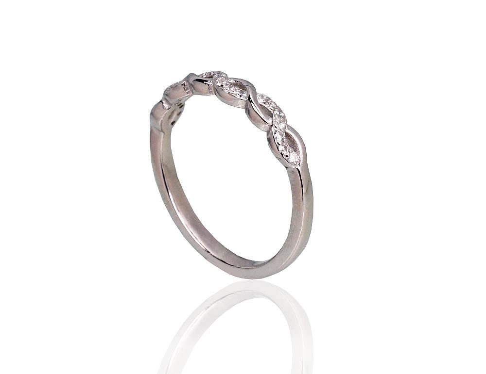 Silver Ring A2101801PRhGrCZ