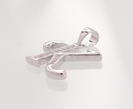 Silberner Buchstabe A2301615PRhGrCZ