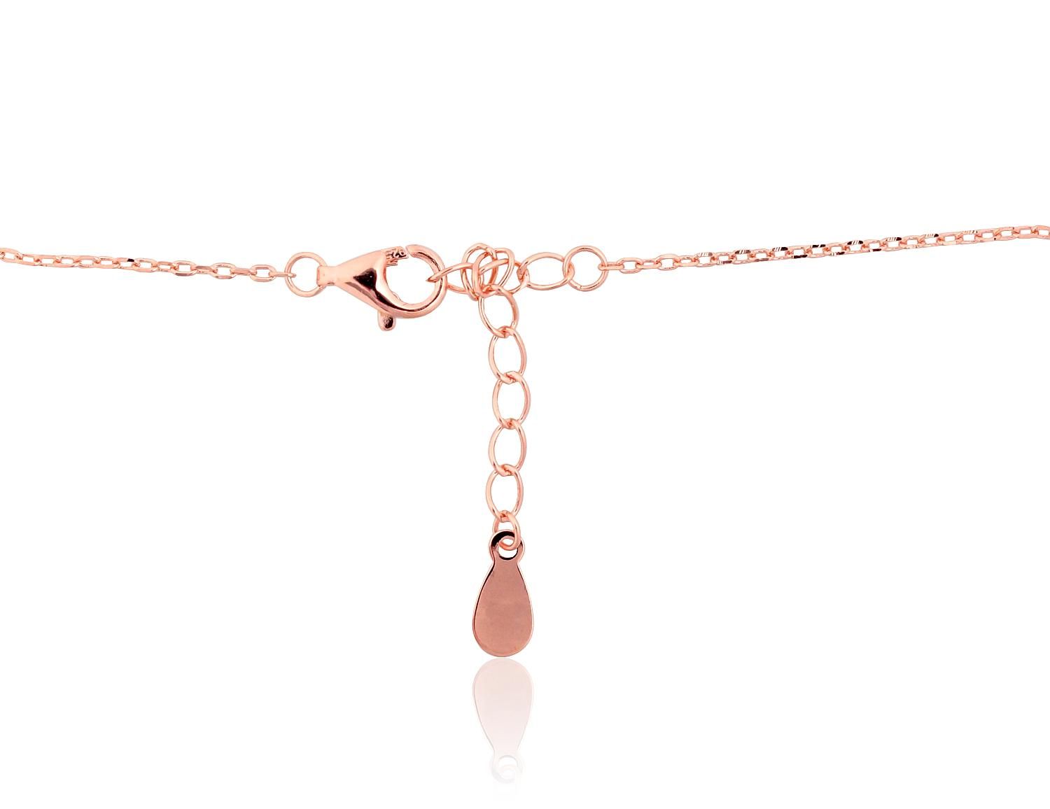 Gold Plated Silver Necklace Adjustable Length A2500131PAuRCZ