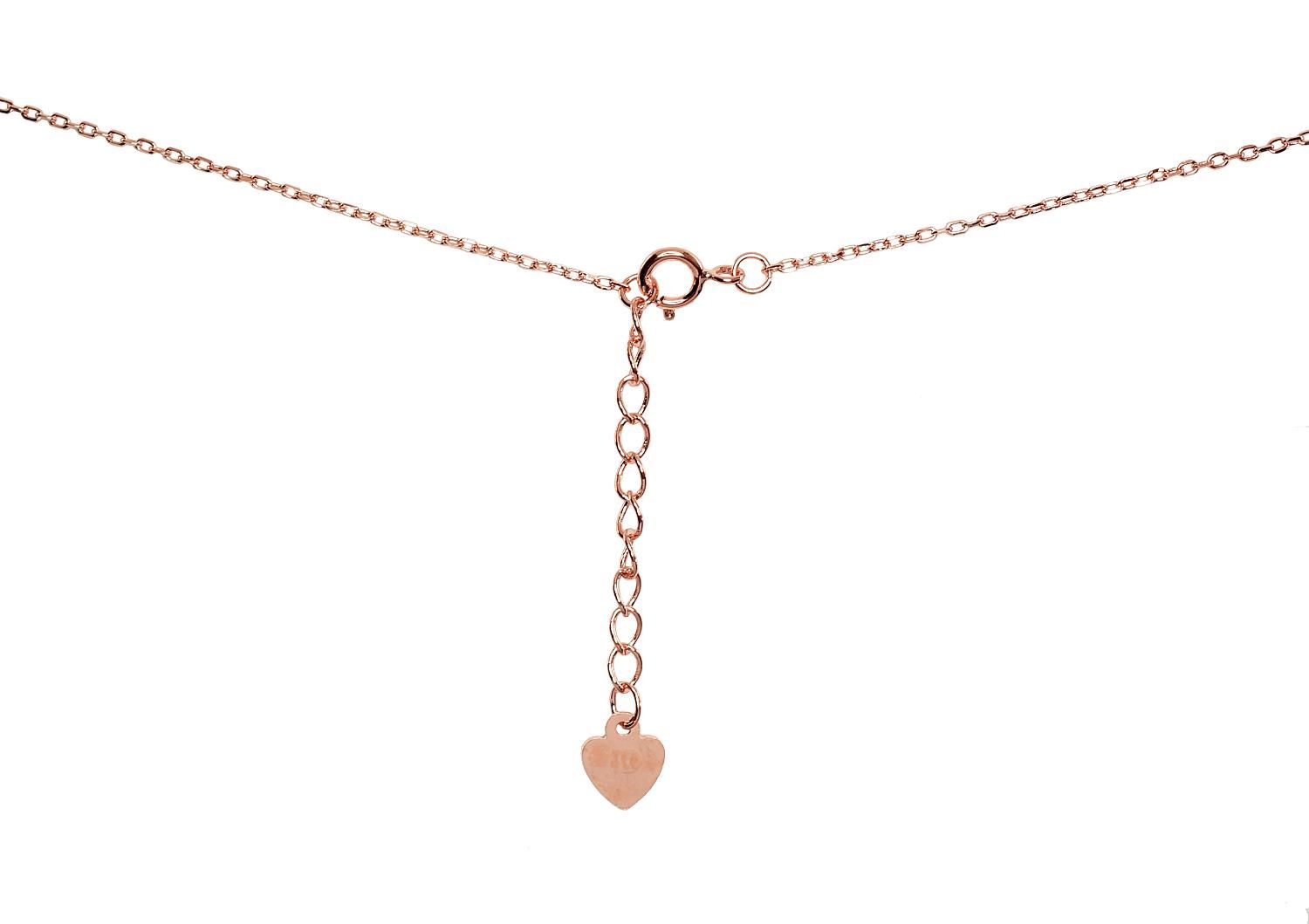 Gold Plated Silver Necklace Adjustable Length A2500116PAuRCZ